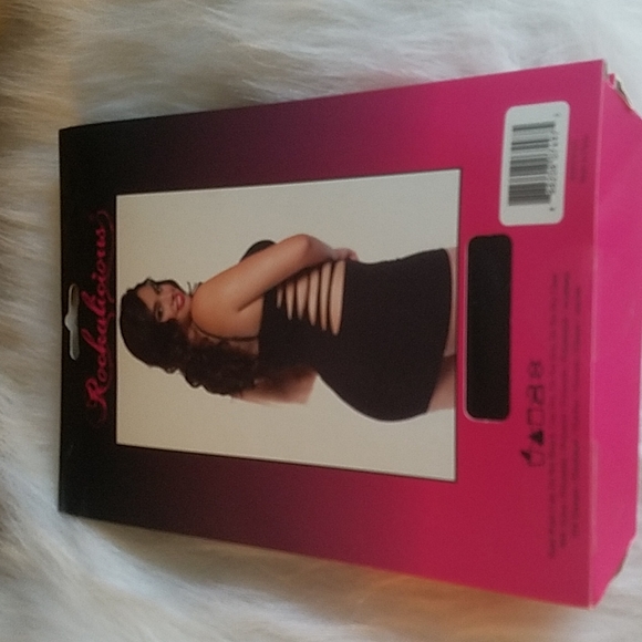 ROCKALICIOUS QUEEN BLACK SEAMLESS DRESS - Picture 2 of 2